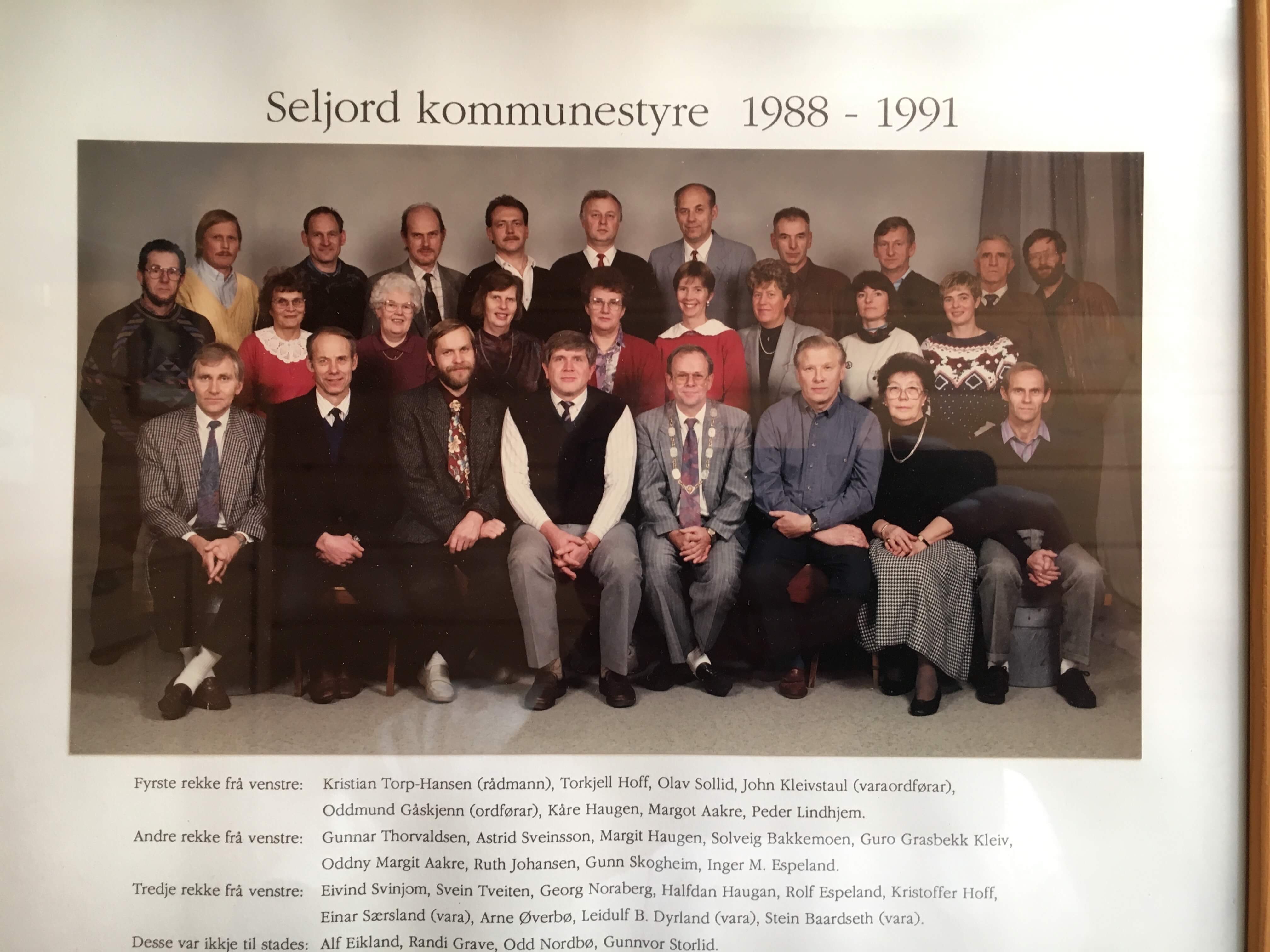 Seljord kommunestyre 88-91