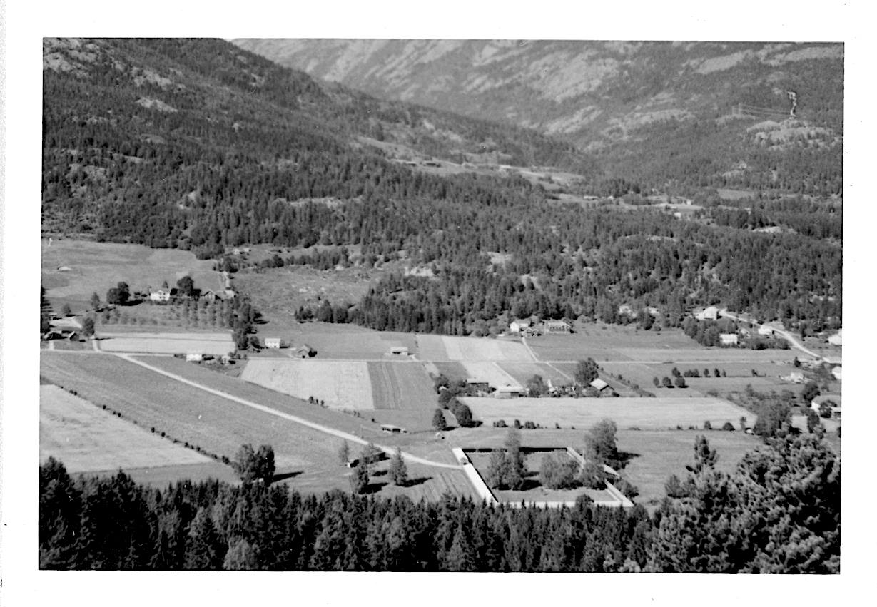  Flyfoto av Seljord - Dyrskuplassen frÃ¥ 1964